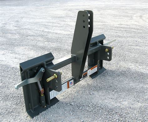 3 point hitch to skid steer universal hitch adapter|skid loader 3 point attachment.